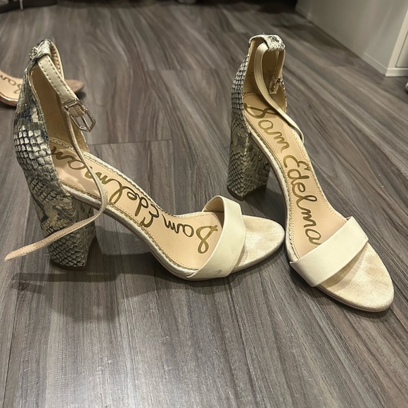 Sam Edelman Snakeskin Heels - Picture 2 of 4
